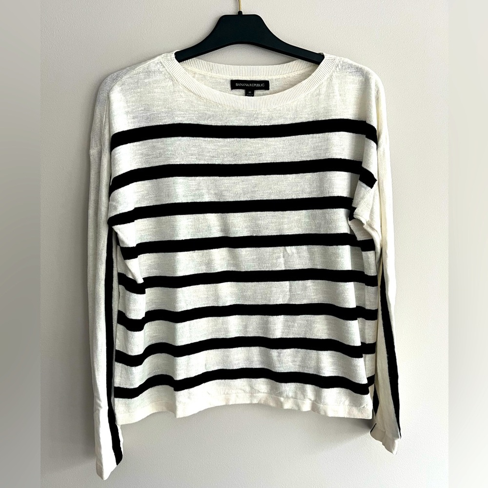 Banana Republic Striped Sweater Medium